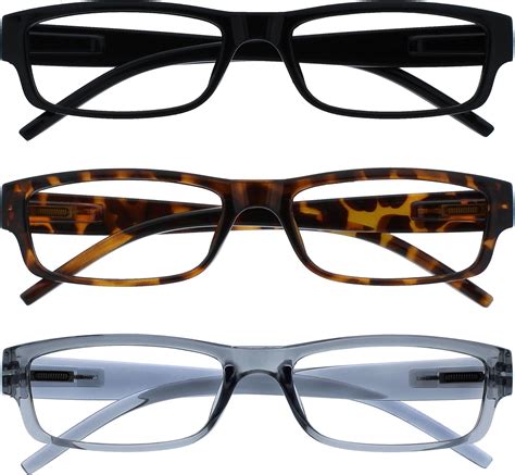 Viseng 2 Pairs Unisex Super Lightweight Rimless Quality Readers Ultra Thin Clear Lenses Frameless Reading Glasses 2. . Amazon reading glasses